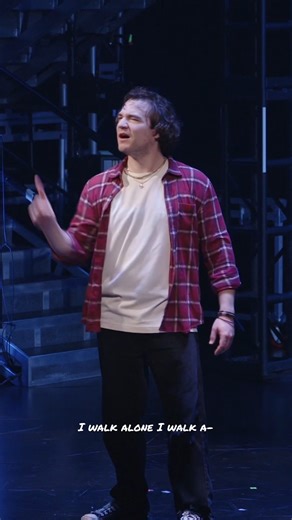 One year ago, American Idiot brought punk, passion, and ASL to Center Theatre Group. What a ride. — VID: Clip of Daniel Durant, Milo Manheim, and the cast of American Idiot performing "Boulevard of Broken Dreams" on a brightly lit stage. Durant signs the lyrics in ASL, Manheim sings and plays a guitar, and members of the ensemble stand on a platform providing back-up vocals. | Deaf West Theatre