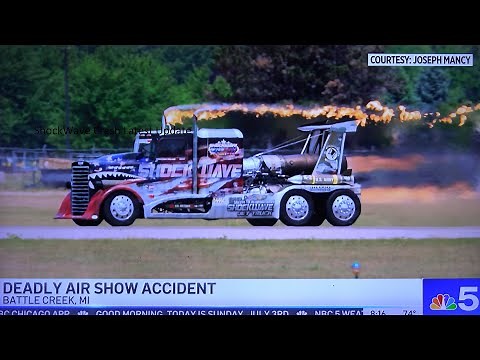 Deadly 300 mph+ Crash of ShockWave Truck - Latest News and Video Tribute - Three JET ENGINES All OUT