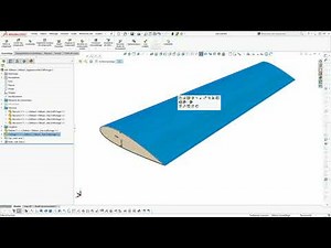 5 Tuto avion RC SolidWorks Modelisation aile Partie 4