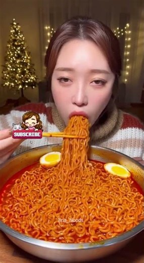 Why Are These Noodles So HOT?! 🌶️🔥#noodles