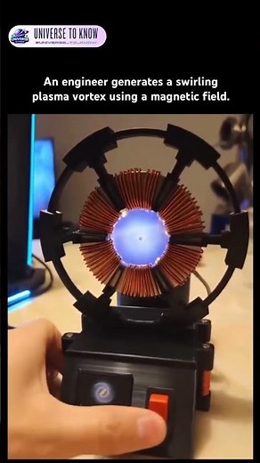 This Isn’t CGI… It’s a Real Plasma Vortex 🌀⚡ #science #shorts