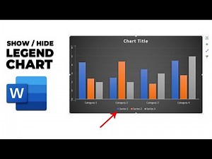 How to show or hide Legend of chart in word