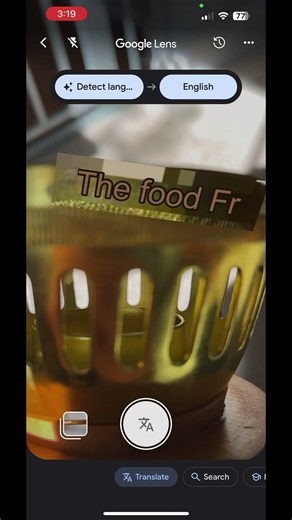 Google Lens translated my Olympic torch…