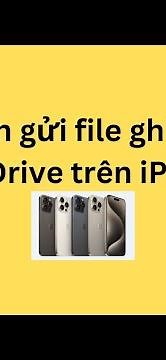 Cách gửi file ghi âm qua Drive trên iPhone