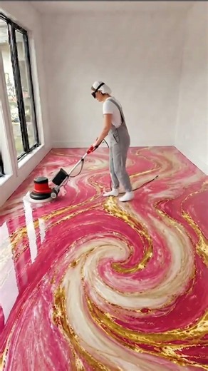 High-End Custom Marble Epoxy Flooring | Bespoke Luxury Bedroom Reveal #epoxyfloor #satisfying