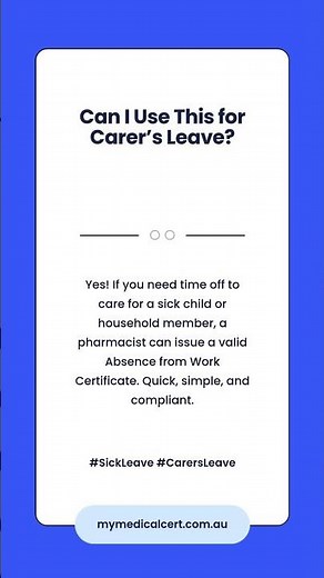 Carer’s Leave Certificates Explained #medicalcertificate