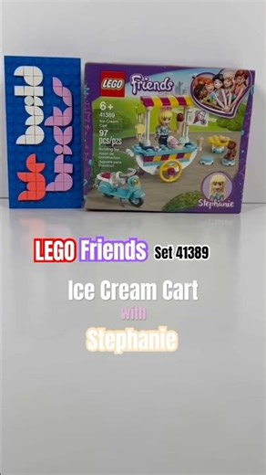 LEGO 41389 Ice Cream Cart Build & Review 🍦 | Friends Stephanie Scooter Set #legofriends #legobuild