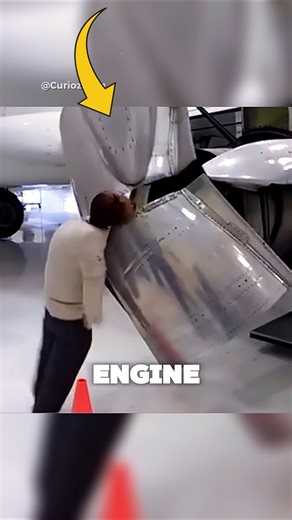 Why do Airplane Engines OPEN like this? 😱