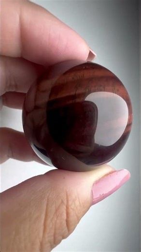 Red Tiger’s Eye sphere! 20% off right now ✨ link in bio 🔗 #crystalshop