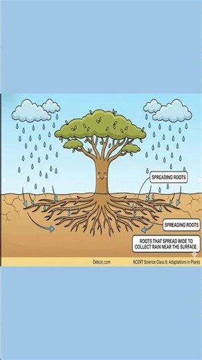 Plant Adaptations Explained in 30 Seconds | Desert & Snowy Region Plants |
