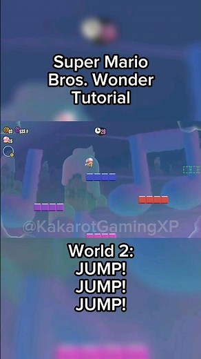 Super Mario Bros Wonder Jump Jump Jump Level