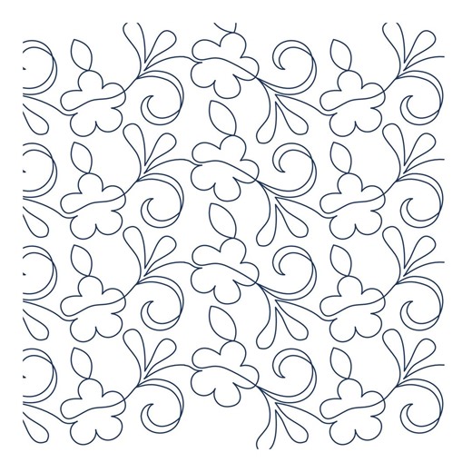 Livia E2E Floral Pantograph | Digital Longarm Quilting Pattern | Edge to Edge Quilting Design - Etsy