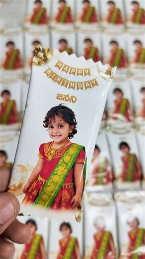 Baby Girl Birthday Special 🎀🍫 | Customised Chocolates Gift Idea #shorts #gift #trending #ideas #feed