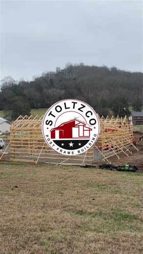 Throwback to Liam walking us through truss day in the hills of Middle Tennessee. Three different gables. Telehandler truss boom. Crew making it happen. This is where the vision really starts to take shape. #StoltzCo #FromTheGroundUp #TrussSetting #ConstructionLife #BarndominiumBuild