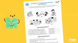 Fiche lecture à imprimer : Associer les images aux phrases