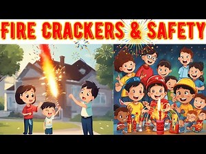 Fire Crackers & Safety Precautions for Kids| Children| Toddlers| Educational | Learning| Play Safe