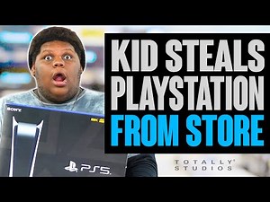 KID STEALS PlayStation 5 from Store. What Happens with Surprise Ending? Totally Studios.
