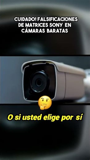 ¡Cuidado! Falsificaciones de matrices Sony en cámaras baratas1