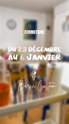 Le Bar à Custom | Peinture sur textile on Instagram: "Le Bar à Custom vous souhaite de belles fêtes de fin d’année ! 🎄✨ Que ces moments soient remplis de joie et de partage en famille ou entre amis 🫶🏽 On se retrouve en 2026 pour une année encore plus créative, pleine de belles surprises et de projets inspirants 💫🎨"
