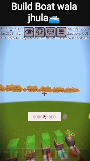 build Boat wala jhula🛥️in minecraft 😎