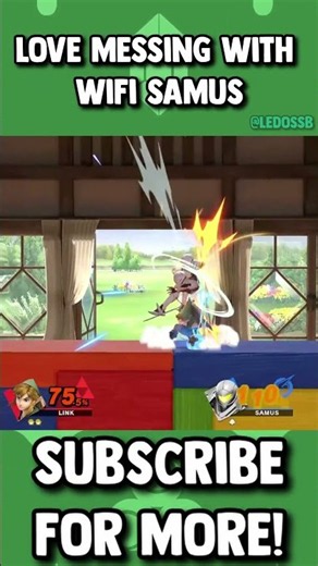 Love Messing With Wifi Samus #shorts #fyp #smashbros #ssbu #reels