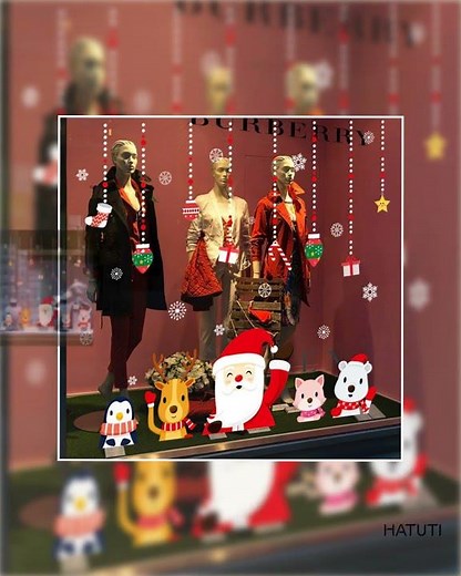 Wall Sticker Christmas Day Window Glass Decoration