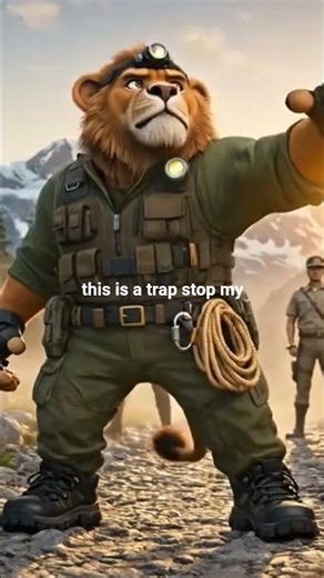 Bruno the lion dad’s powerful rescue as Little monkey Michel is about to face a serious danger