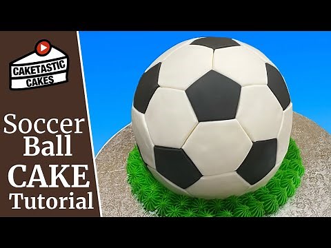 Soccer Ball Cake including How to Bake a Round Cake without molds