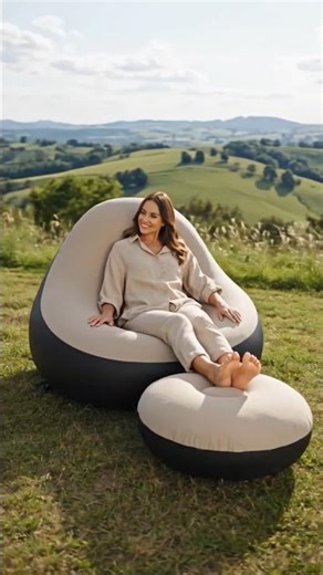 “😱 Air Sofa Inflatable Mattress"