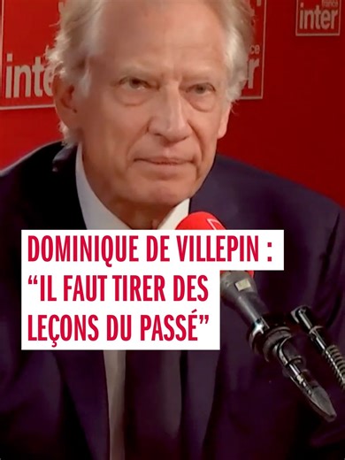 Invité de La Grande Matinale, Dominique de Villepin (@dominiquedevillepin) est revenu sur les frappes américaines et israéliennes en Iran et invoque le passé pour mieux lire le présent. ➡️ Pour en savoir plus, suivez le lien dans la bio @france.inter #SinformerSurTikTok #ApprendreSurTikTok #Iran #Trump