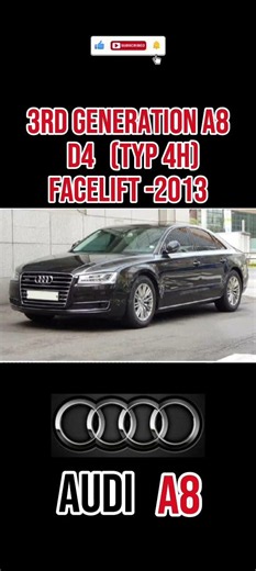 ​Evolution of Audi A8 (1994 - 2022) | All Generations & Facelifts