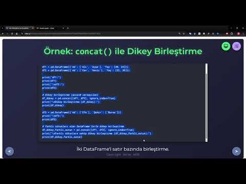 68. Veri Birleştirme ve Gruplama: Concat ile Verilerinizi Yönetin!