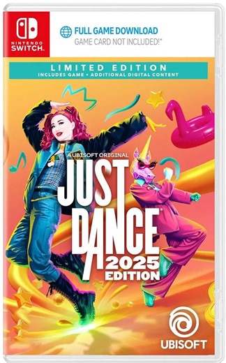 Just Dance 2025 Edition [Limited Edition] (Code in a box) for Nintendo Switch, Nintendo Switch 2