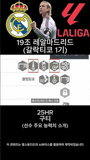 갈락티코 1기 19조 레알 마드리드 스쿼드(클럽팀) 16편
