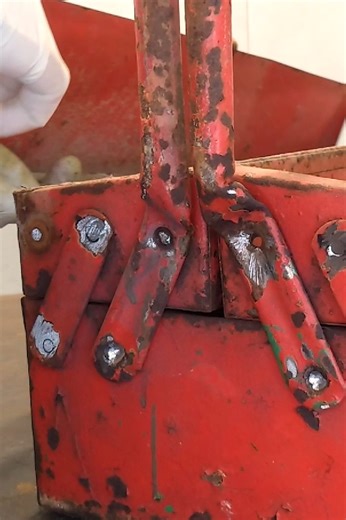 Rust Damaged Tool Box Restoration 1 #reels | Workshop DC