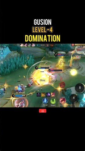 Gusion LEVEL-4 Domination💪🏻💀