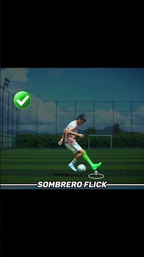 how to do the sombrero flick tutorial #footballtricks #shorts#soccer #footballskills#sombrero#howto