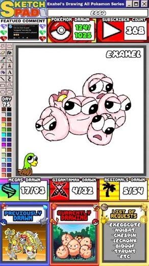 Drawing Exeggcute 🥚 | Drawing All Pokemon Series (DAY 75)