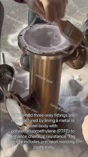 🚀 How PTFE-Lined Steel Pipes Are Made! 🏗🔧