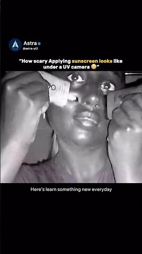 How Sunscreen Looks Under UV Camera !