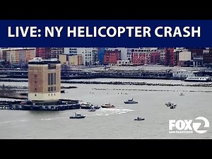 WATCH LIVE 🔴 Helicopter crashes into New York's Hudson River