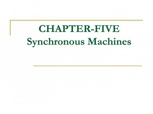 CHAPTER-FIVE Synchronous Machines - SlideServe
