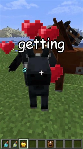 This Minecraft Horse Trick is BROKEN #minecraft #breeding