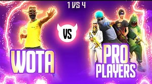 342K views · 14K reactions | Wota FF Vs Pro Players || 1 vs 4 Insane Gameplay - Garena Free Fire❤️❤️ | Abdullah | Facebook