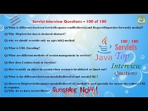 Servlet Interview Questions – 100 out of 180