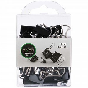 Dixon Foldback Clips 19mm x 24's pack
