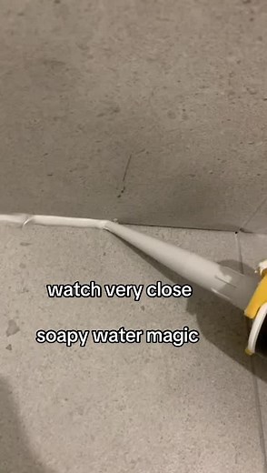 Watch Close: Satisfying DIY with Soapy Water for Caulk, Tiles, and Bathroom