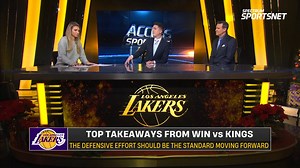 Our Access SportsNet: Lakers crew gives their top takeaways from last night's victory over the Kings, snapping the #Lakers 3-game losing streak. | Spectrum SportsNet