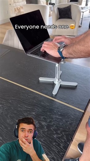 Brainy Discovers on Instagram: "Get yours now 👇 Upgrade your desk setup with this 360° rotating laptop stand—ergonomic, adjustable, and perfect for work or collaboration! If you want this item: 1. MAKE SURE YOU’RE FOLLOWING ME — if not, it might land in your request folder 2. Comment “STAND” and I’ll send the link straight to your inbox #desksetup #homeoffice #workfromhome #techgadgets #amazonfinds"