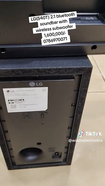 LG S40T 2.1 Channel Soundbar with Wireless Subwoofer